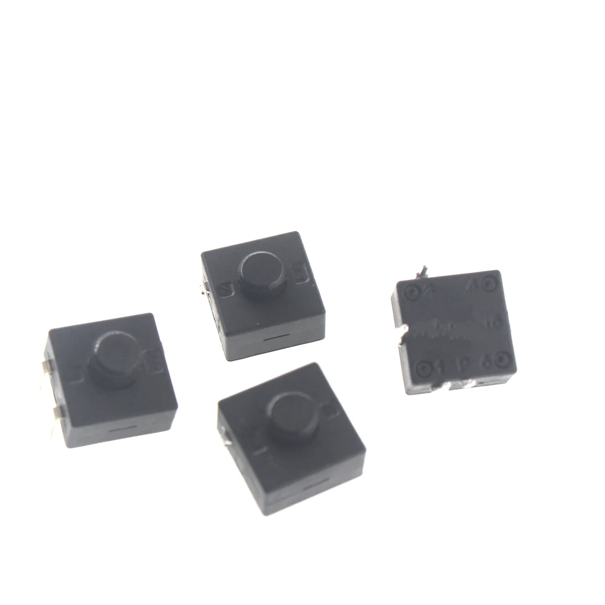 50PCS DC 30V 1A 3핀 블랙 미니 푸시 버튼 스위치 전기 토치용 3P 곡선형 2 On 1 Off 손전등 스위치