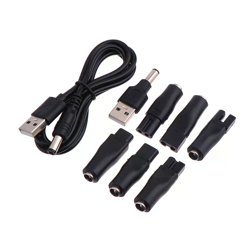 1/6/7/8PCS 5V 충전기 USB 어댑터 교체용 전원 코드 모든 종류의 전기 헤어 클리퍼, 수염 트리머, 면도기에 적합