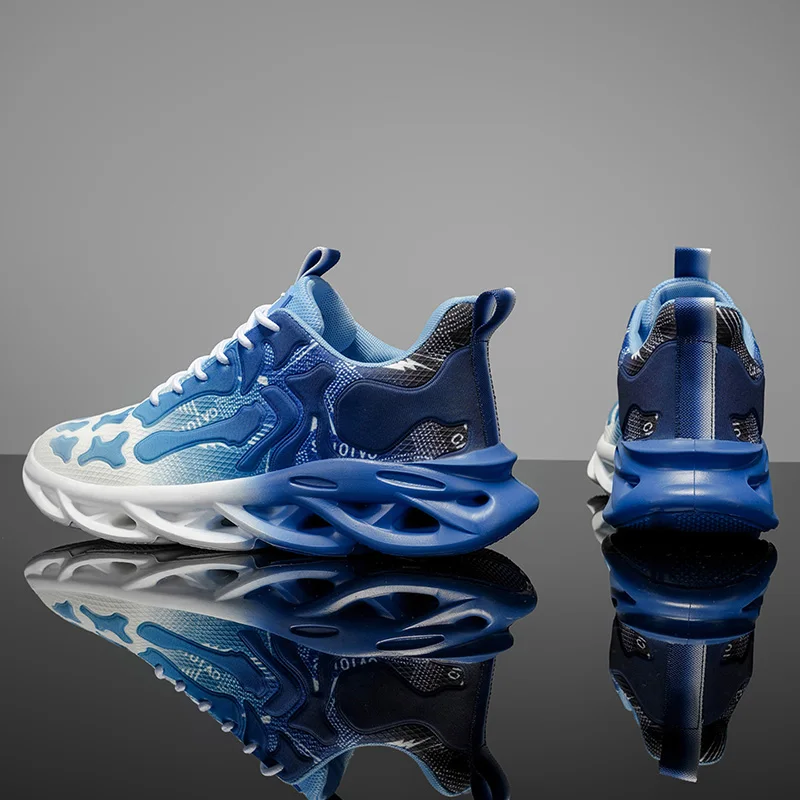 Men's Low-Top Casual Sports Running Shoes - Comfortable and Soft Fabric, Wear-Resistant and Non-Slip Soles, Comfortable Fitness Walking Shoes for All Seasons, Street Style, Lined Fabric Design, Sports and Leisure Dual Use