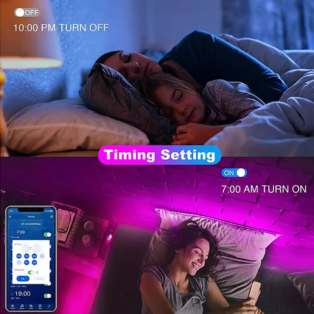 1-30M 5V USB Bluetooth LED bande lumineuse SMD 5050 5V RGB bande LED Flexible Bluetooth APP contrôle changement de couleur pour fond de télévision 5