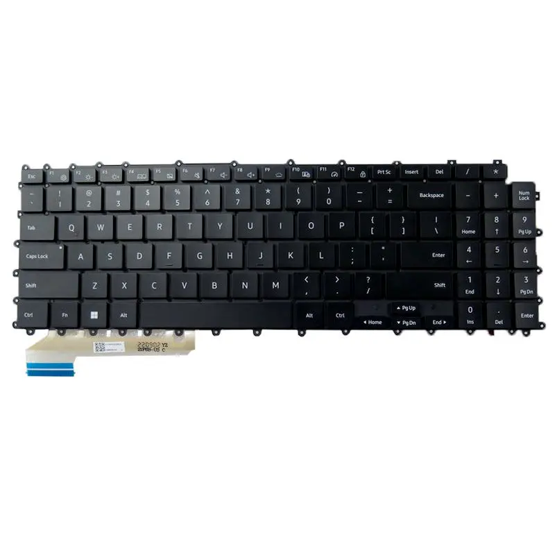 Новый ноутбук для Samsung Galaxy 360, NP950QDB, NP950QED NP950QDB-KB1US, подсветка английской клавиатуры 15,6“