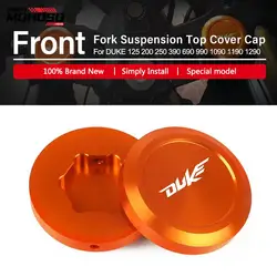 2023 Motorcycle CNC Aluminum Front Fork Suspension Top Cover Cap For DUKE 125 200 250 390 690 990 1090 1190 1290 DUKE All Years