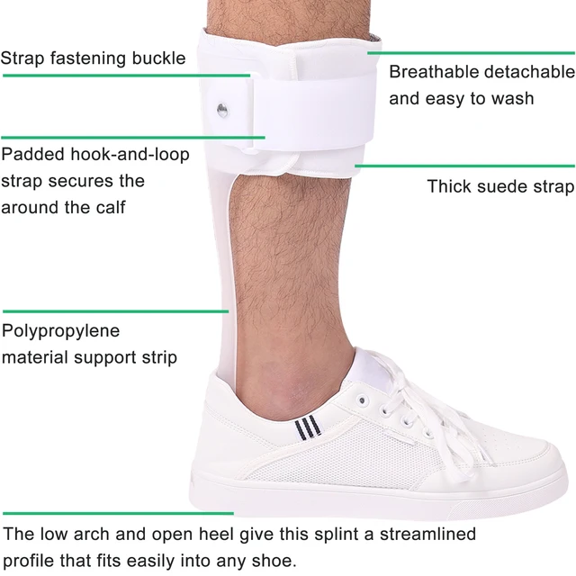 AFO Drop Foot Brace for Walking - Ankle Foot Orthosis Support - Foot Drop Orthotic Brace - Drop Foot Splint - for Men and Women 6