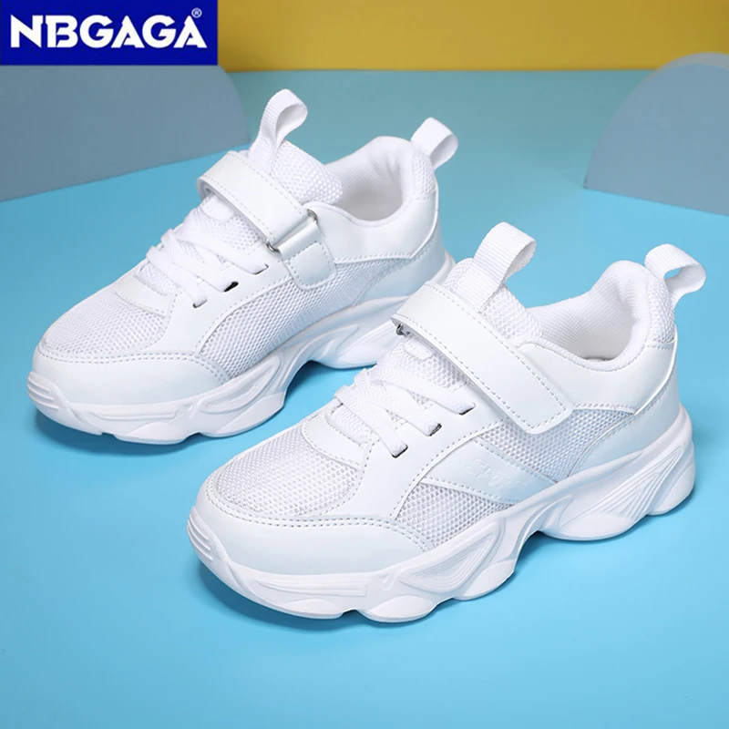 Children's Fashion Sports Shoes Breathable Student Black School Walking Shoes Anti-skid Boys& Girls Casual Running Sneaker 2