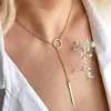 Collier empilable à trois couches en argent Sterling 925 pour femmes, pendentif à bande Simple, étanche, hypoallergénique, chaîne de clavicule, bijoux