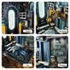 DIY Book Nook Wooden Miniature Model Kit Automotive Workshop Casa Bookend With Light 3D Puzzle Bookshelf Home Decor Friends Gift 5