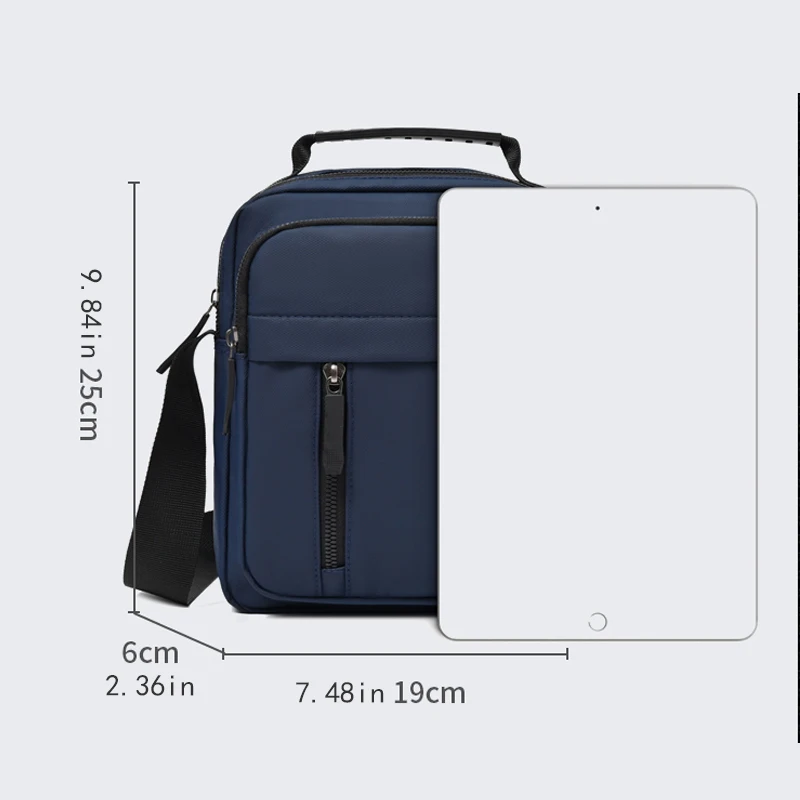 Men's Business Crossbody Bag - Advanced Multi compartment Design, Office and Leisure Shoulder Bag, for Dad and Husband (Annivers