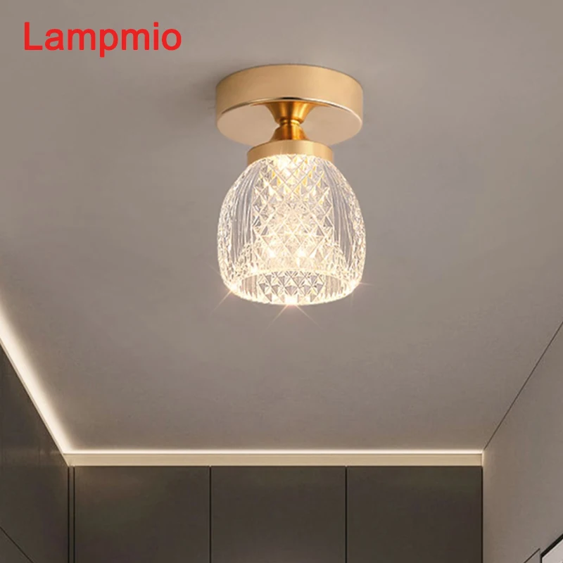 

Lampmio Modern Ceiling Light For Corridor Luxuriou Balcony Decorative Ceiling Lamp Staircase Lighting PMMA LED Luminaires