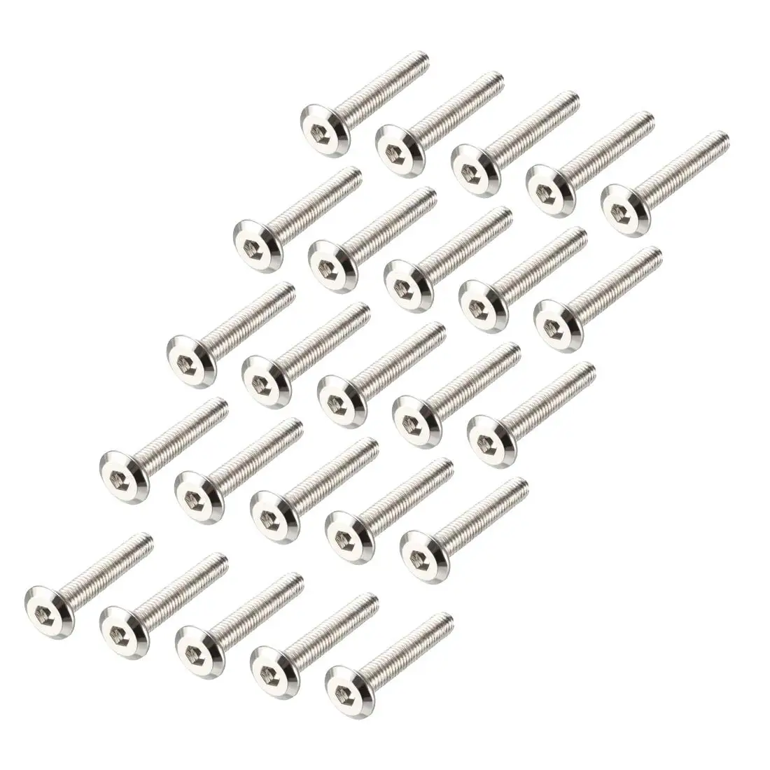 

Keszoox M6x35mm Furniture Bolts Hex Socket Screws Fastener Carbon Steel 25pcs