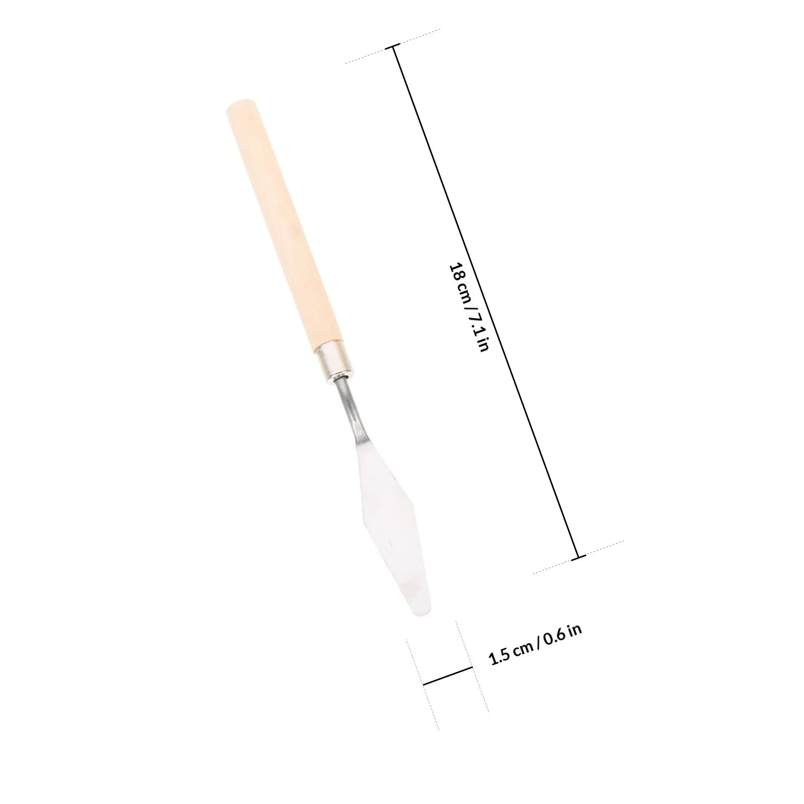 5종 페인팅 스크레이퍼 스테인리스 스틸 목재 페인트 혼합 도구 아트 스패툴라 유화 재료 드로잉 팔레트 나이프 캔버스