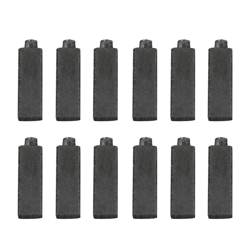 12Pcs Carbon Brush 4x5.5x17mm Motor Carbon Brushes For Anchors Engine Electric Hair Dryer Generals Set Power Tool Part