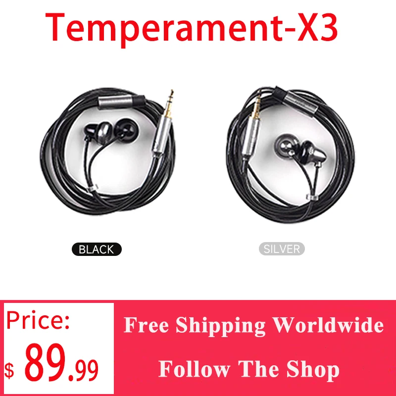 

Temperament-X3 In Ear Flat Head Plug наушники HIFI Проводная плоская гарнитура спортивные Игровые наушники открытого типа для игр/стеллара