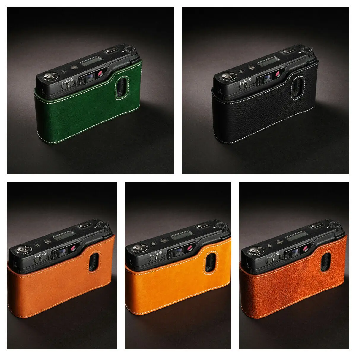 Custodia Per Mezza Fotocamera In Vera Pelle Fatta A Mano Per Ricoh Gr1V Gr1S Gr21