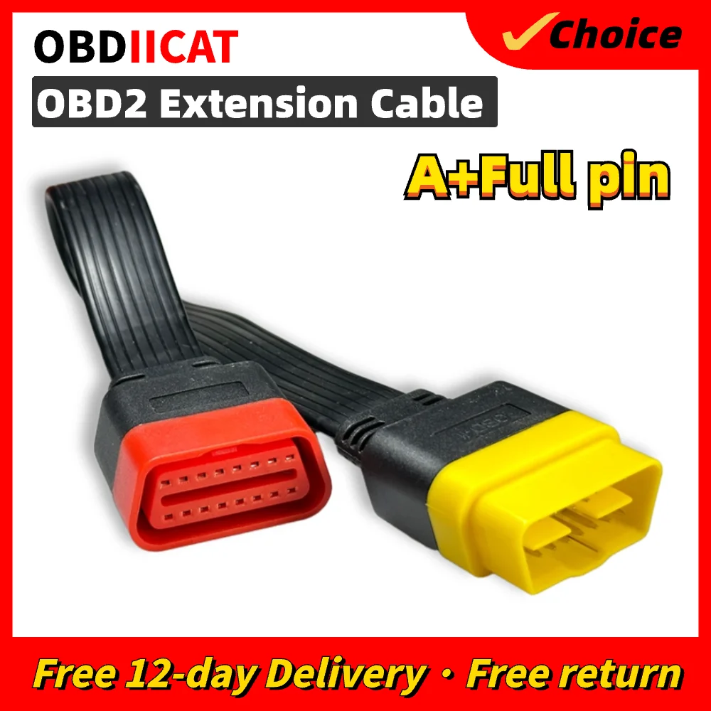 OBD OBD2 익스텐션 케이블, Thinkdiag ELM327 Easydiag 진단 케이블 어댑터, 수-암 어댑터, 60cm, 16 핀