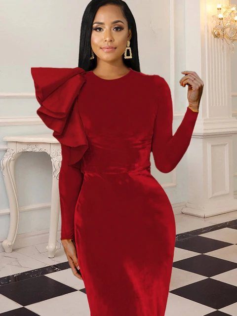 womens velvet christmas dress