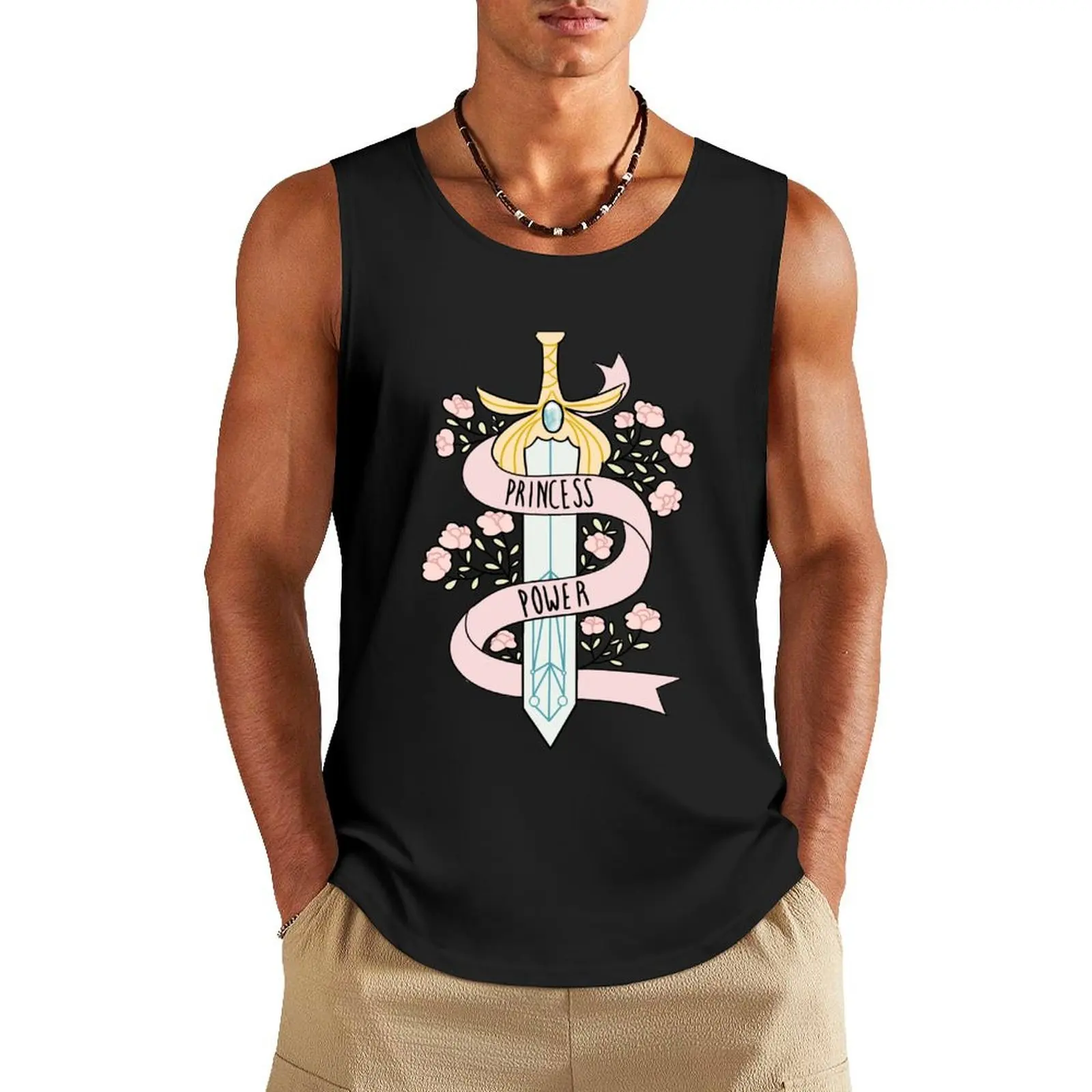 

Princess Power Tank Top plain t-shirt Men's t-shirts