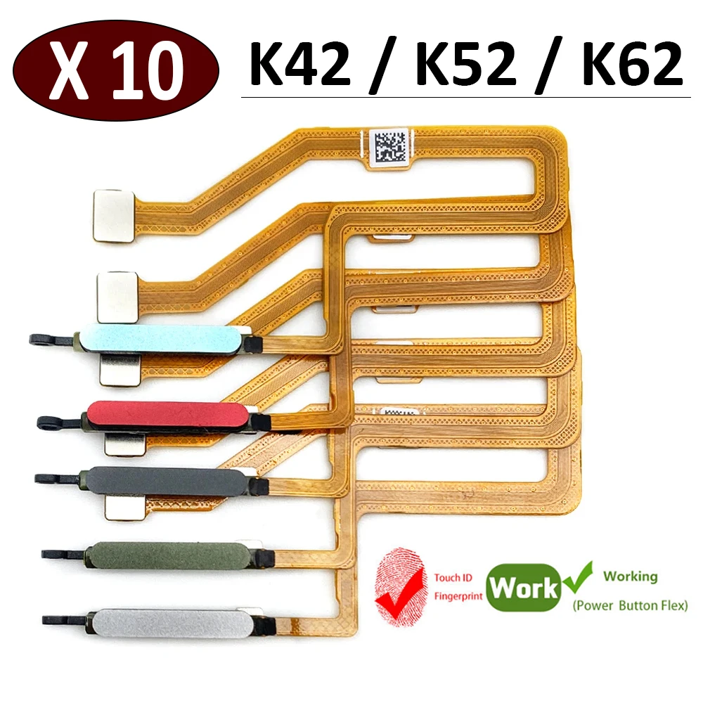 

10 шт./лот, новинка для LG K42 K52 сенсор отпечатков пальцев Главная Кнопка возврата Меню Кнопка гибкий ленточный кабель