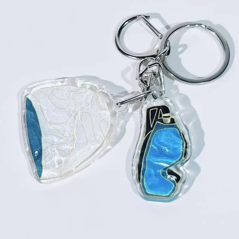 1Pcs Schwimmen Hut Auto Schlüssel Ring Kreative Schwimmen Pool Wellenförmige Schlüsselbund Dekoration Tasche Anhänger Schwimmer Geschenk – Detail 4