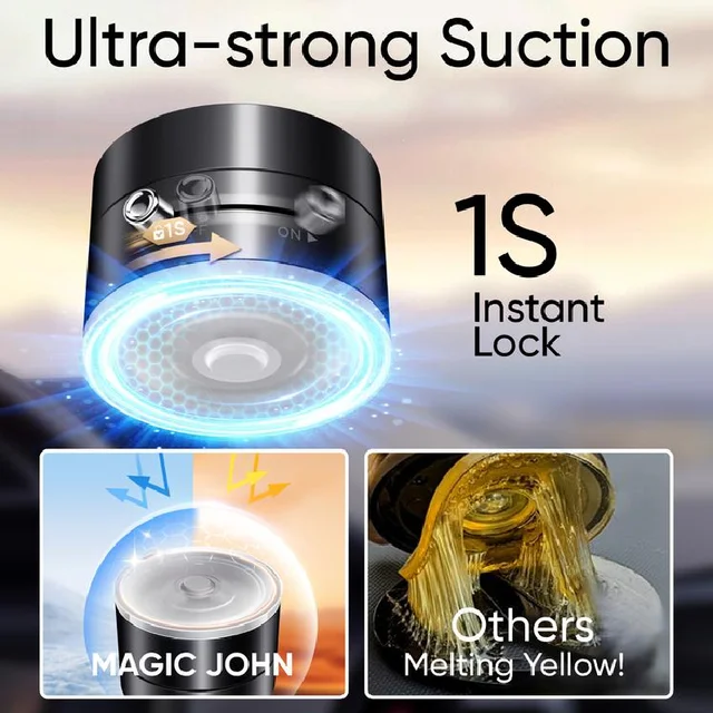 Suction Cup Magnetic Phone Holder Lazy Multi-functional Foldable Storage Holder Vacuum Suction Phone Holder Car Accessories 2025 4