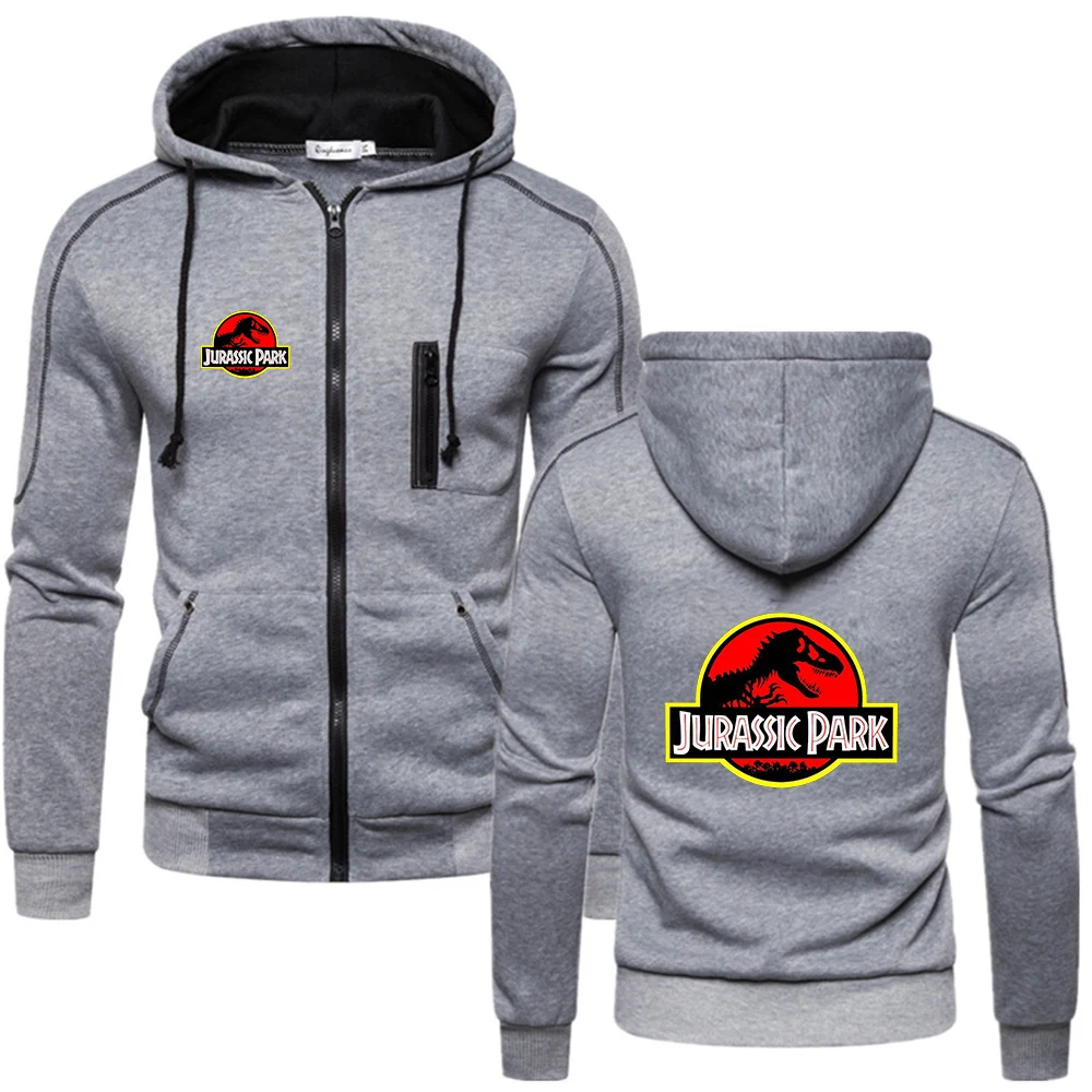 2023 Pullover Men New Jurassic Park Spring and Autumn Streetwear Sweatshirts Solid Color Hoodie Leisure Fashionable Clothing