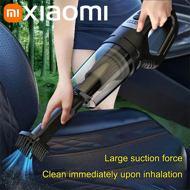 Wireless Vacuum Cleaner Vacuum Cleaner Portable Vacuum Cleaner Handheld Vacuum Cleaner Xiaomi Car Vacuum Cleaner 120W High Power USB Charge Handheld Cordless Strong Suction Car Home 69980000pa