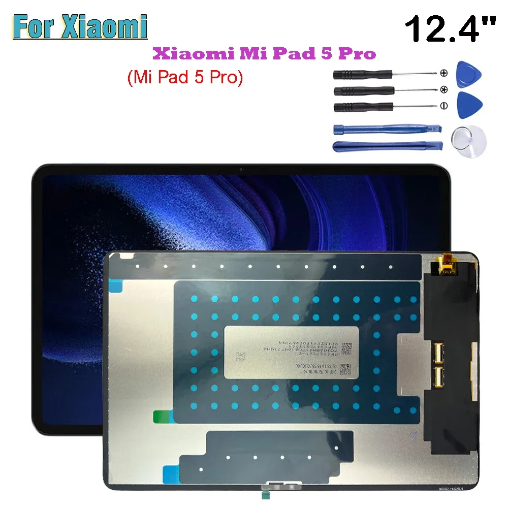 

12.4" AAA+ For Xiaomi Pad 5 Pro Xiaomi Mi Pad 5 Pro 12.4" 22081281AC LCD Display Touch Screen Digitizer Glass Assembly