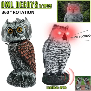 1/2Pcs Realistic Owl Decoy 1