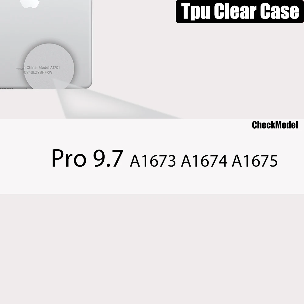 Sleek Transparent Tablet Case with Pencil Holder and TPU Protection