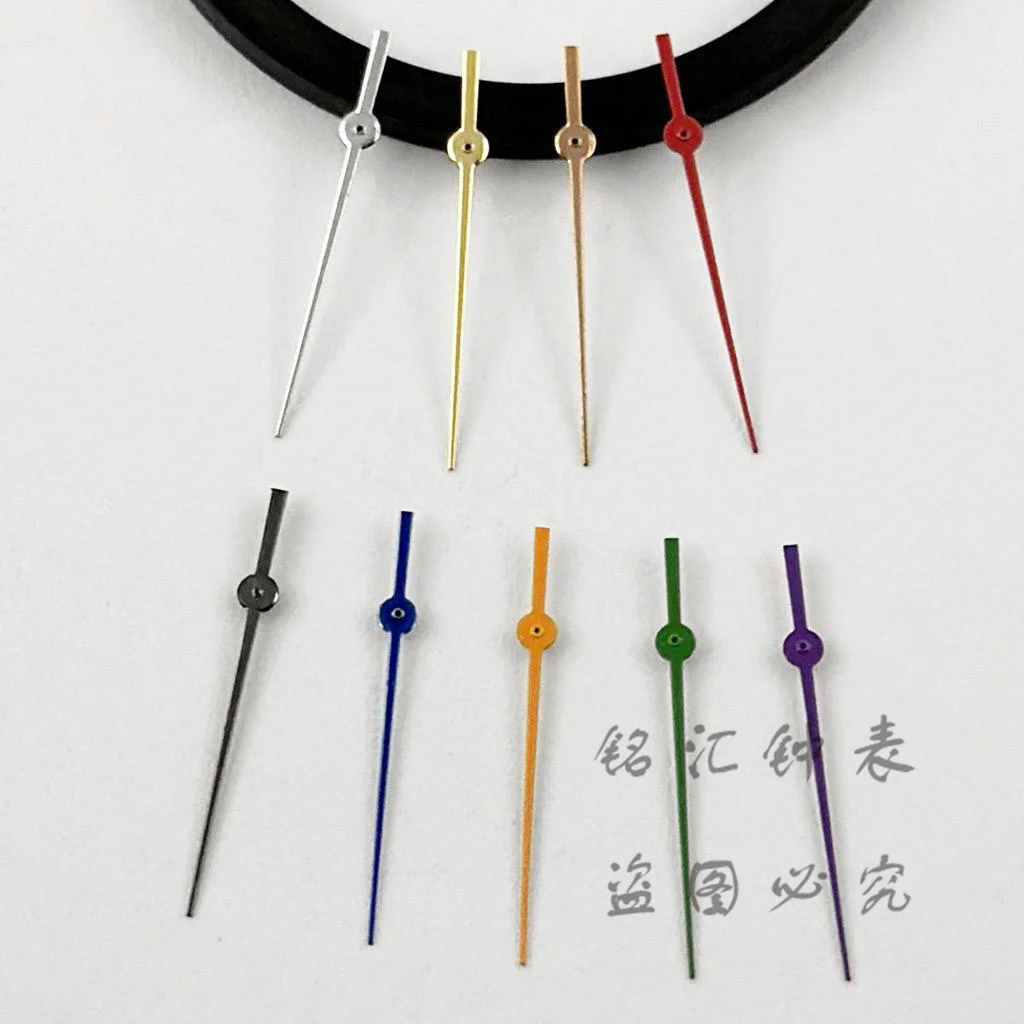 12.5mm Single Second Hand Watch Hands Silver Gold Blue Green Orange Red For NH35 NH36 NH38 NH70 NH72 Movement Watches Pointers