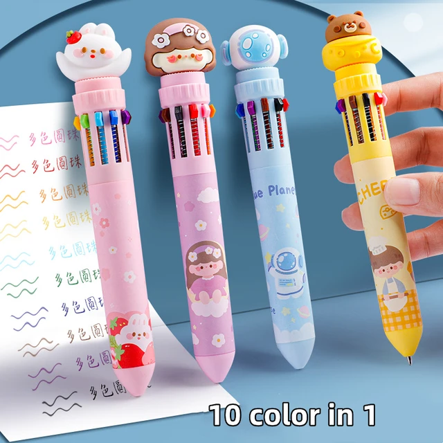 1 pièce, adorable stylo à bille au fromage, stylo multicolore 10