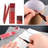 FOSHIO 30 Degree Red/Blue Anti-Rust Coated Utility Cutter Blade Refill 9mm Snap Off Cutting Knife Replacement Carbon Steel Blade 4