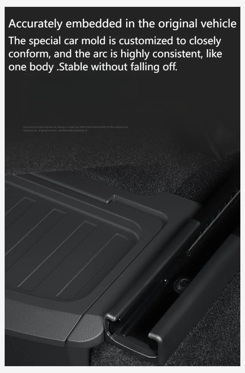 For Tesla Model Y Juniper Rear Seat Storage Box Under Air Vent Storage Case Tras