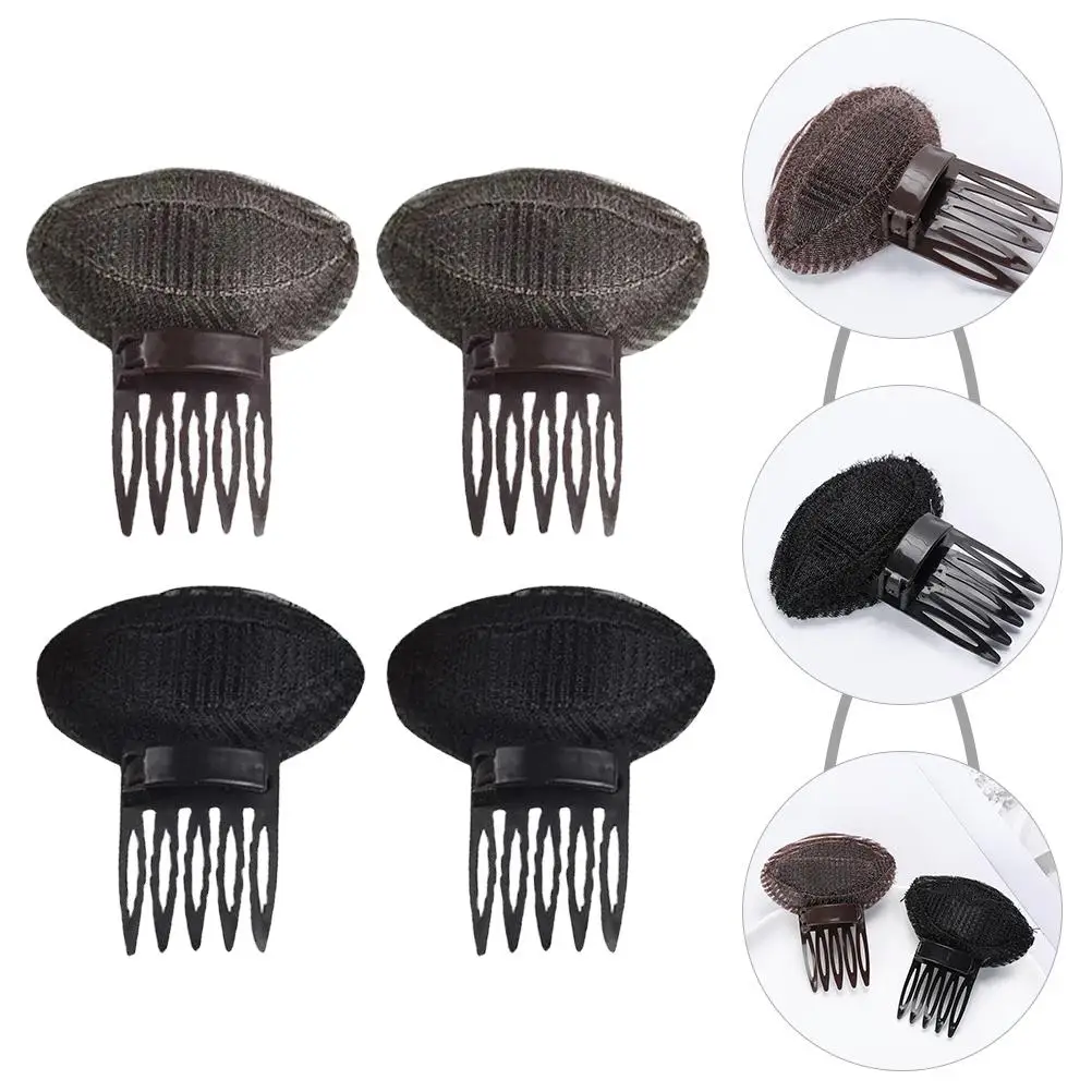 6 Pcs Hairpin Bangs Pad Bun Clip Volume Clips Nylon Barrettes Bump It Accessory