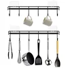 Kitchen Utensil Storage Rack Wall Mount Adhesive Kitchen Hanger Holder Space Saving Kitchen Organization Wall Hooks 1