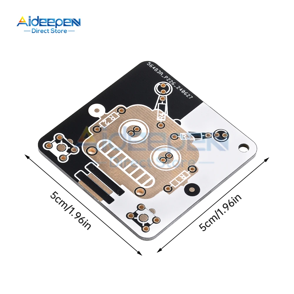Kit elettronico fai-da-te Robot LED Componenti kit di saldatura fai-da-te Progetto di apprendimento elettronico fai-da-te (senza batteria) - immagine 4