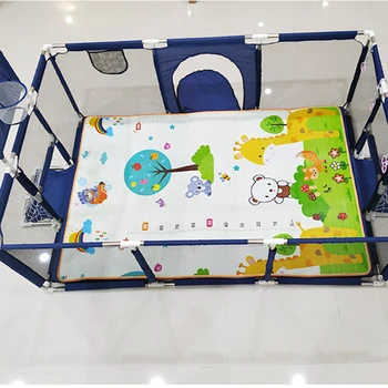 Foldable Crawling Carpet Kids Game Activity Rug Folding Blanket Educational Play Mat Waterproof Floor Playmat for Baby Playpens 1