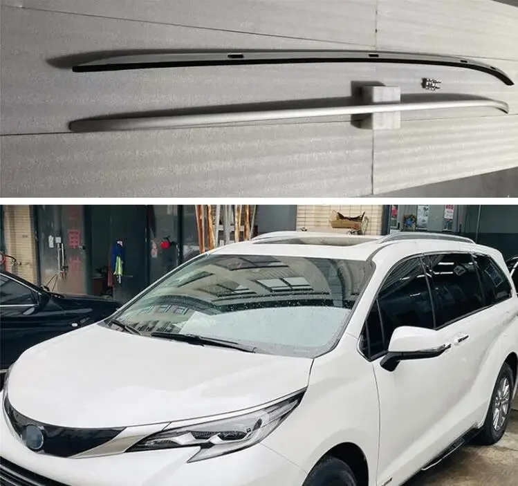 

Багажники на крышу подходят для Toyota sienna 2021 2022 2023, багажник на крышу, рейка для багажа, поперечная рейка из алюминиевого сплава