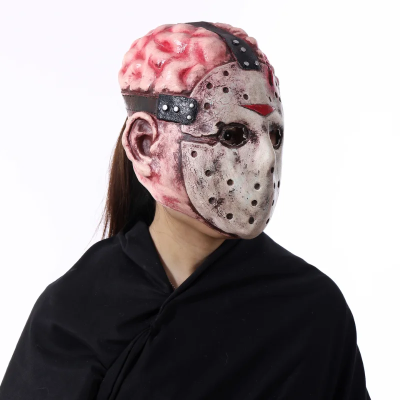 Terror Mask Movie Jason Voorhees Ghost Festival Party Adult Latex Headgear Full Face Helmet Halloween Cosplay Costumes Accessory