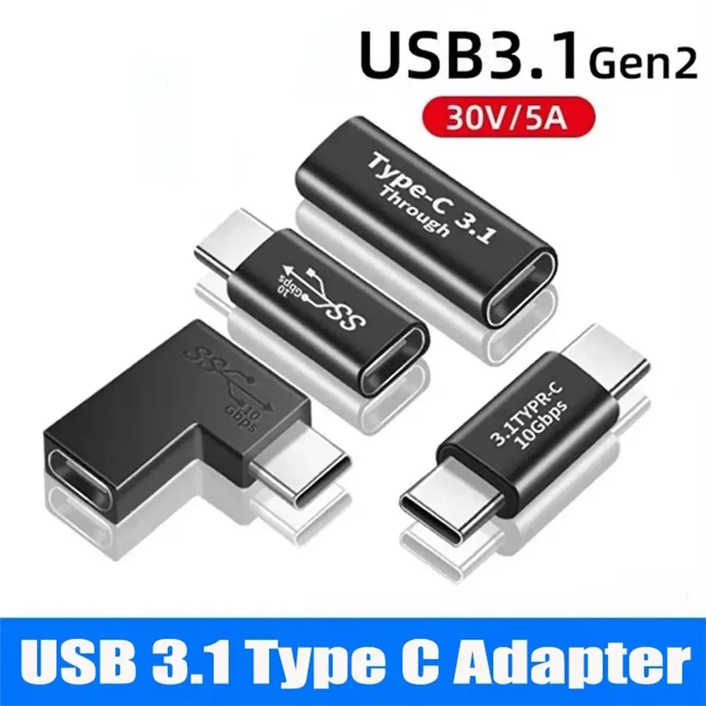 휴대용 고속 충전 USB C타입 연장 케이블, 휴대폰 태블릿용, 암-암 어댑터, 10GBbps