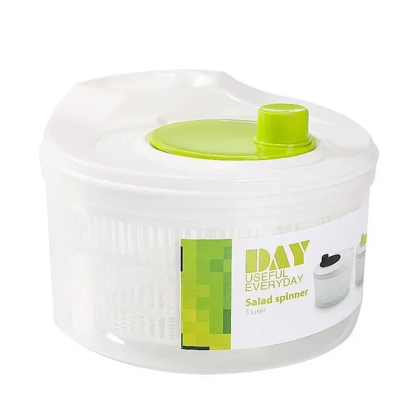 Salad Spinner Lettuce Greens Washer Dryer Drainer Crisper Strainer For Washing Drying Leafy Vegetables Kitchen Tools