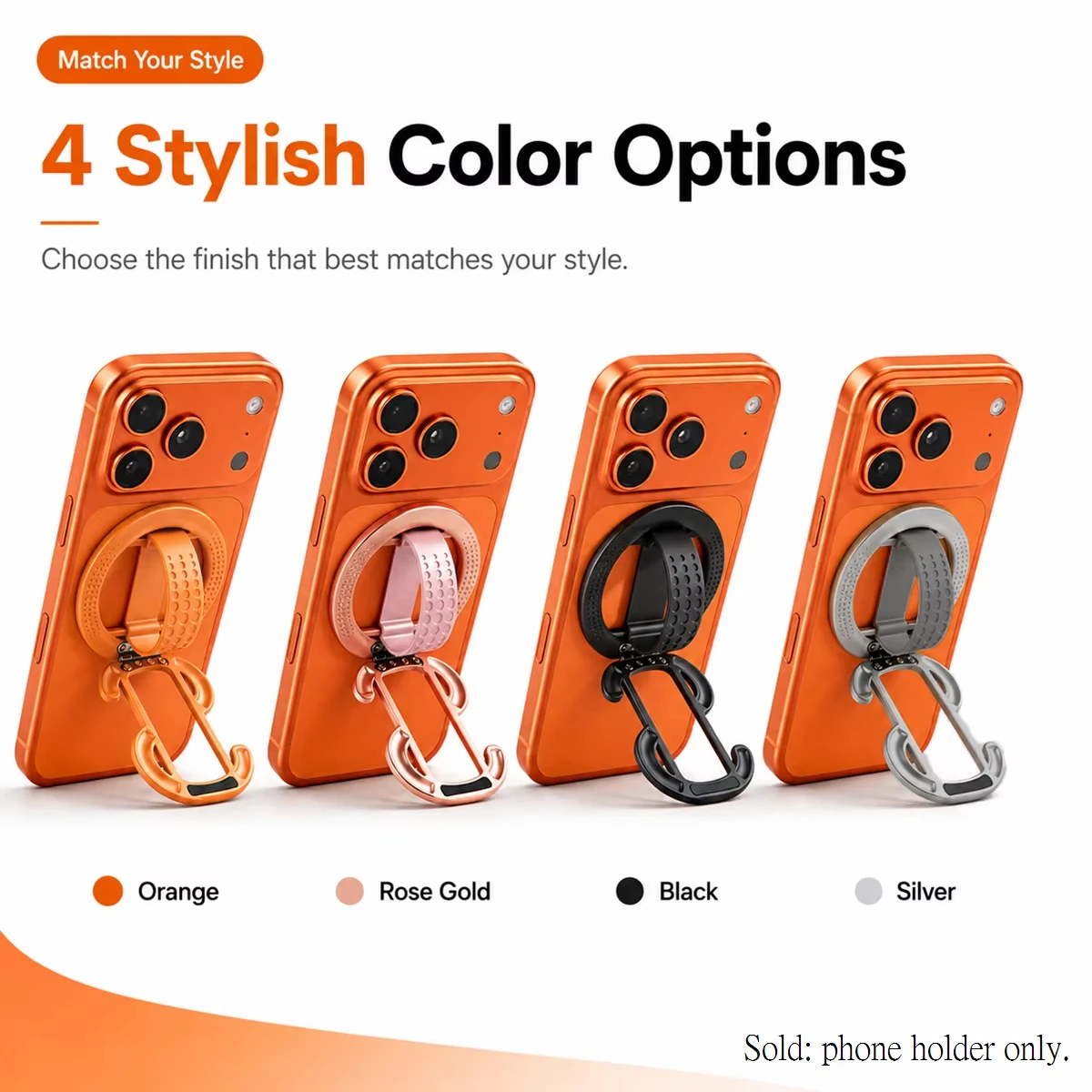 Magnetic Foldable Phone Holder with 360° Rotation