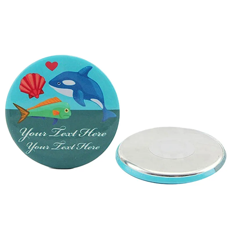 Button Making Supplies 100 Sets of Round Fridge Magnet Button Parts 25mm/32mm/37mm/44mm/58mm/75mm for Badge Machine