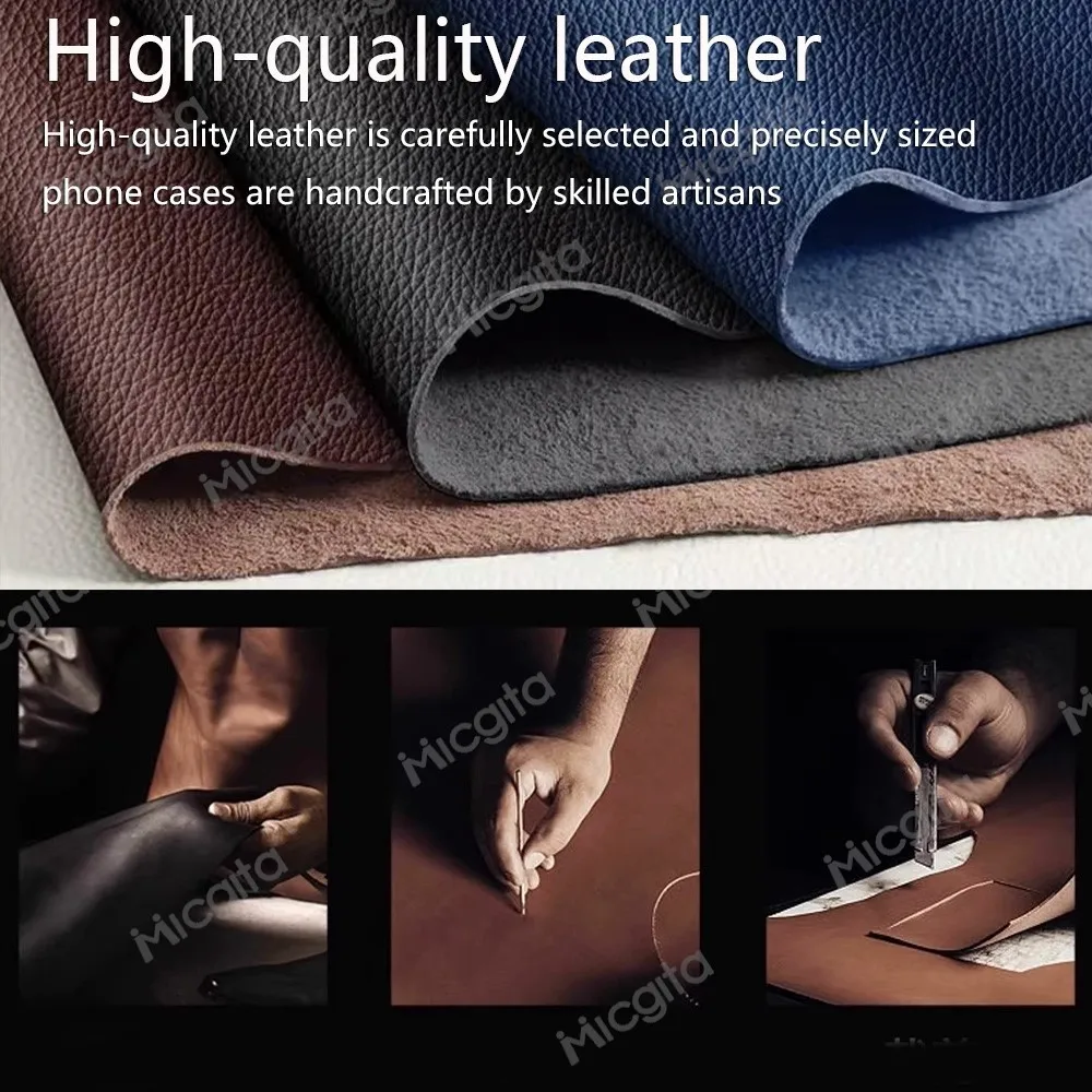 Luxury Leather Business Silicone Durable Phone Case