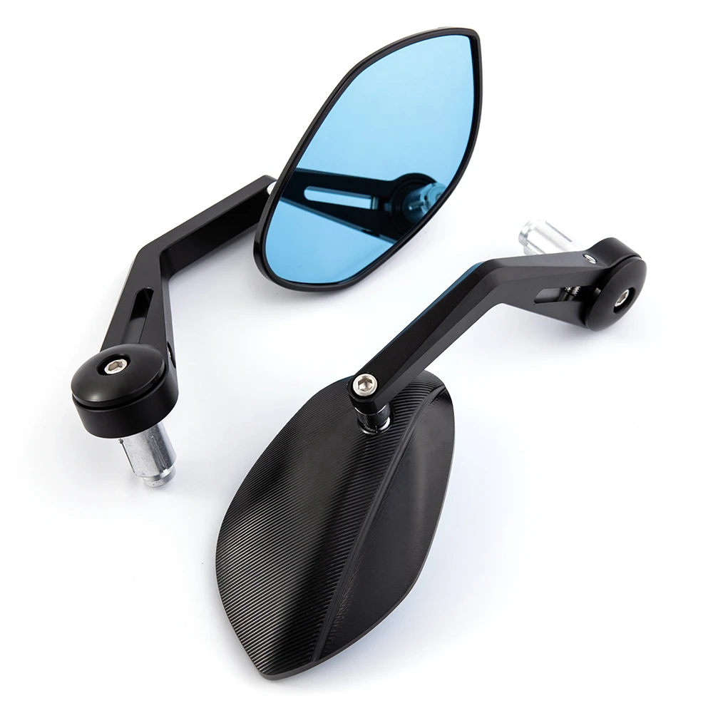 Universal Bar End Mirrors Motorcycle Handlebar Mirrors 7/8 Handle Round