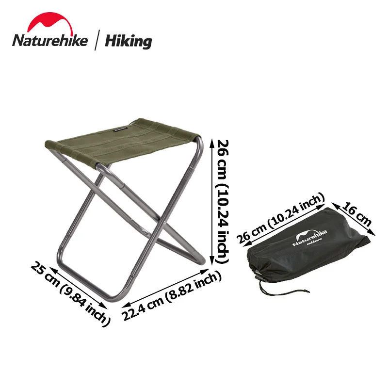 Folding Chair, Retractable Stool, Fishing Accessory Naturehike Lightweight Outdoor Compact Portable Aluminium Alloy Folding Fishing Stool