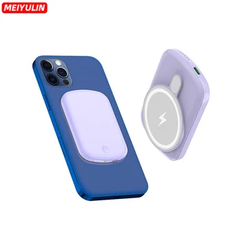 5000mAh Magnetic Wireless Power Bank Portable 10000mAh USB C PD20W Fast Charging External Battery Pack For IPhone 15 14 Samsung 1