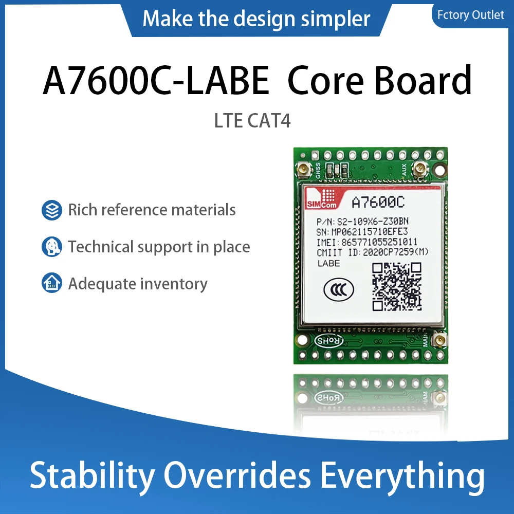 

SIMCOM A7600C-LABE коммутационная плата 4G LTE, модуль беспроводной связи сотовой связи, основная плата разработки
