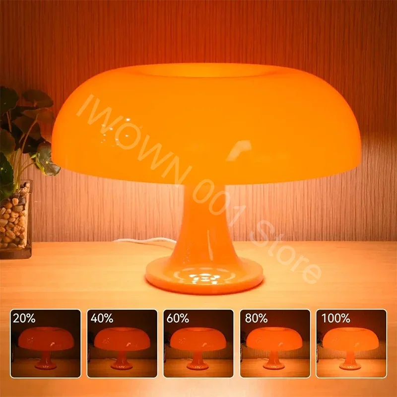 Mushroom Table Lamp Ornament Light for BedRoom Interior Lighting Desk Lamp Bedside Lamps Decoration Lighting