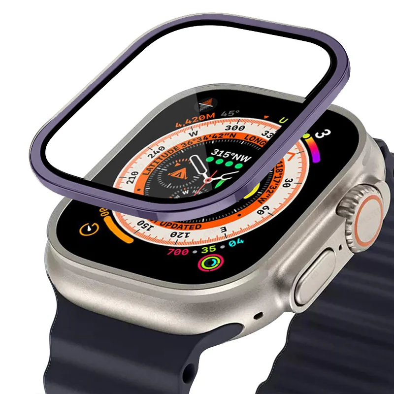 Durable Metal Aluminum Alloy Protective Case with HD Tempered Glass