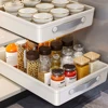 Kitchen Drawer No Installation Required Sliding Rail Seasoning Storage Box Moistureproof Multipurpose Boxes Lower Sink Bowl Rack 2
